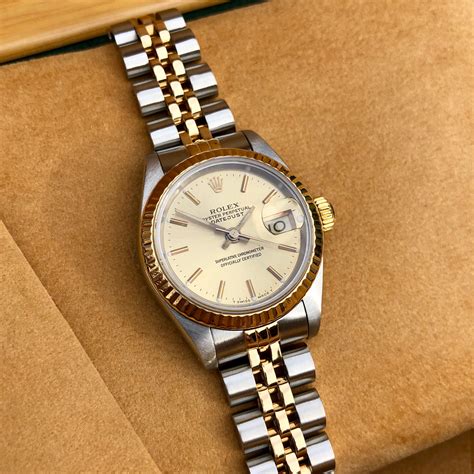 ladies rolex datejust two tone|rolex lady datejust gold.